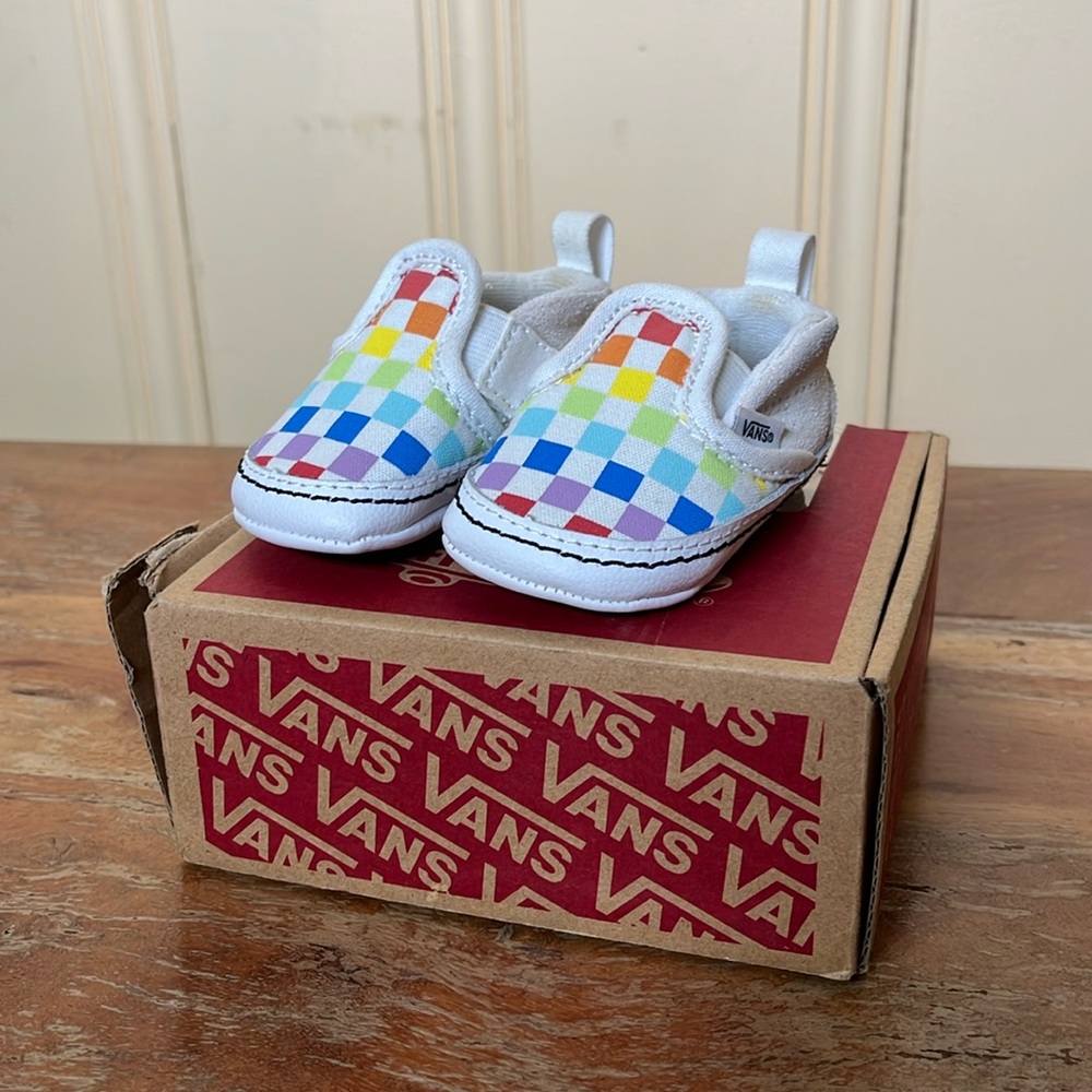 Vans 1.0 infant checkerd like new